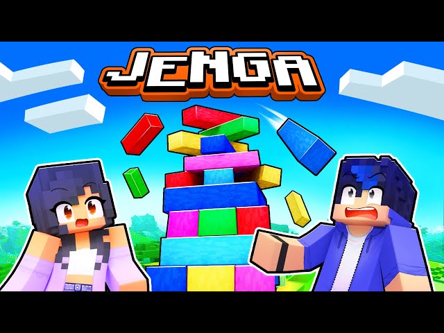 The BIGGEST game of JENGA in Minecraft!