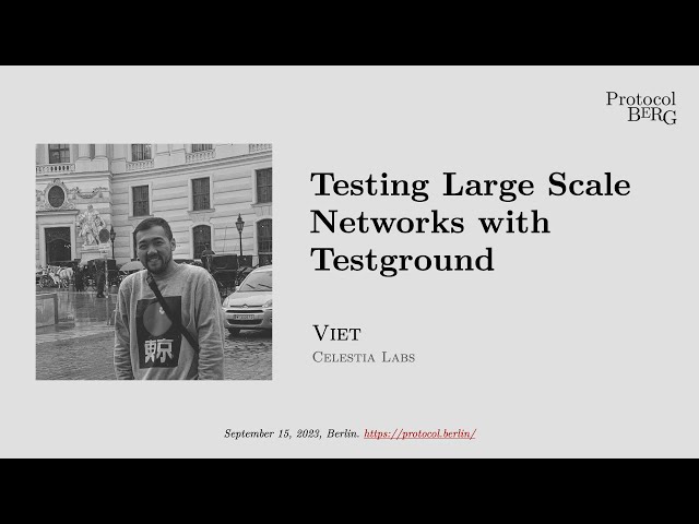 Protocol Berg: Viet - Testing large scale networks with Testground