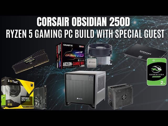 Ryzen 5 1600 Gaming PC Build with GTX 1050 and Corsair Obisidian 250D Mini ITX Case - LIVE! PART 2
