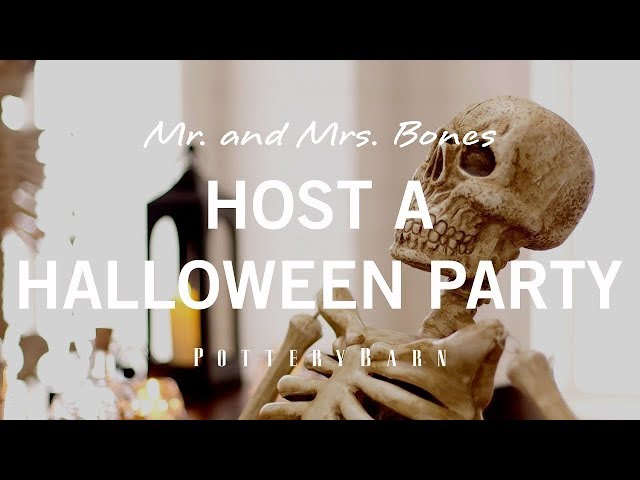Mr and Mrs Bones Host a Halloween Party