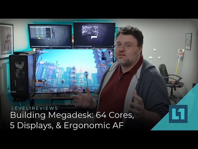 Building Megadesk: 64 Cores, 5 Displays, & Ergonomic AF