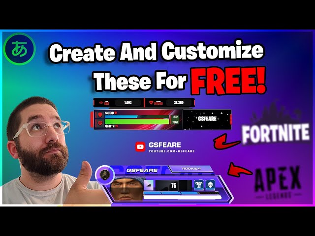 How to make Animated Apex Legends Health bar Overlay FREE | Fortnite