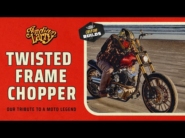The Indian Larry Twisted Frame Chopper | J&P Custom Motorcycle Builds