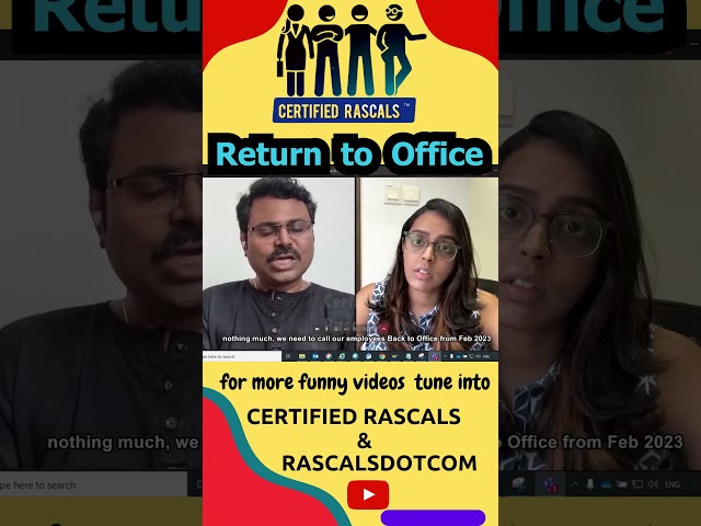 Return to Office | Certified Rascals #comedy #officelaughs #funny #officehumour #RTO #WFH #wordplay