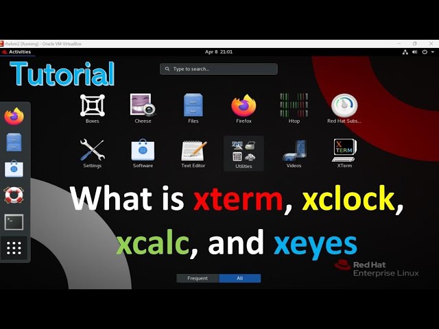 Tutorial: What is xterm, xclock, xcalc, and xeyes