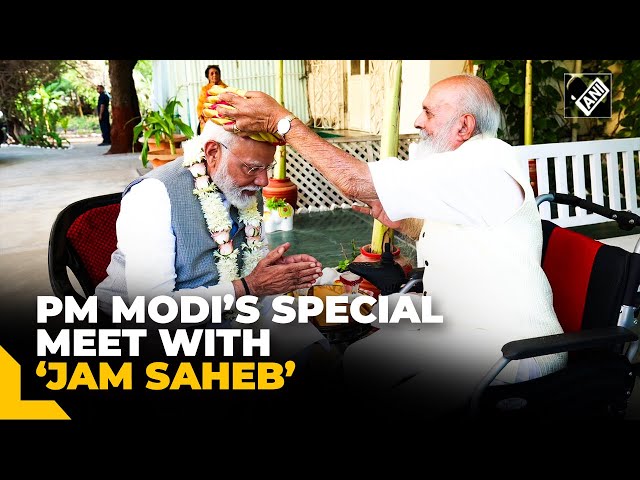 “Meeting him is always delight” PM Modi receives warm welcome from Jam Saheb Shri Shatrusalyasinhji