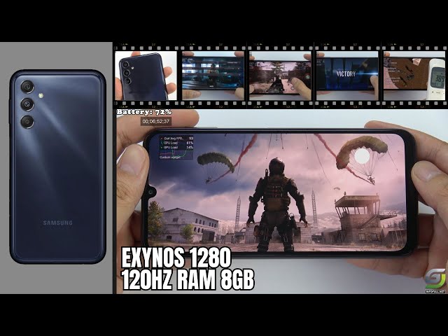 Samsung Galaxy M34 test game Call of Duty Wazone Mobile | Exynos 1280