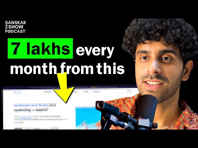 THIS SIMPLE College Project Makes Him 7 Lakhs/Month | Work From Home | 110 The Sanskar Show