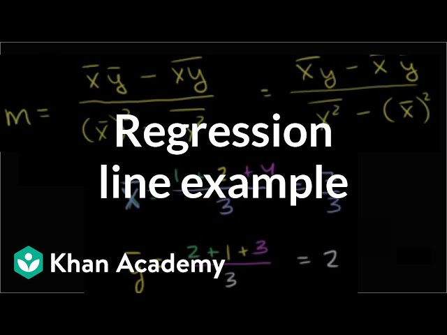 Regression line example | Regression | Probability and Statistics | Khan Academy