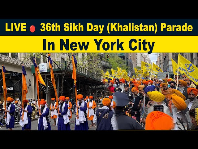 LIVE 🔴 36th Sikh Day (Khalistan) Parade In New York City