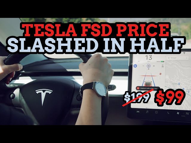 Tesla Cut Their Full Self Driving Subscription Pricing In Half!