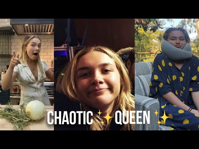 Florence Pugh being a funny chaotic queen for 6 minutes