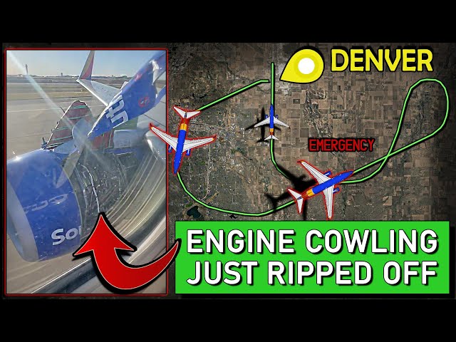 ENGINE COWLING SEPARATES | Southwest B737 Emergency Return to Denver
