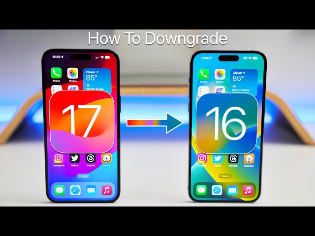 How To Downgrade iOS 17 to iOS 16 Without Losing Data
