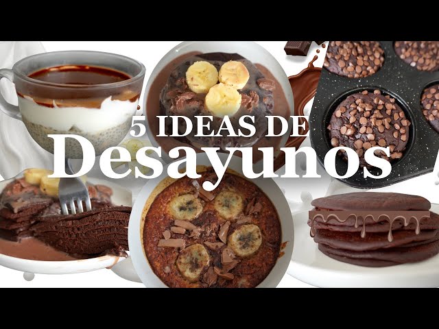 5 Ideas de Desayunos Saludables | Dulces | Aesthetic | Deliciosas