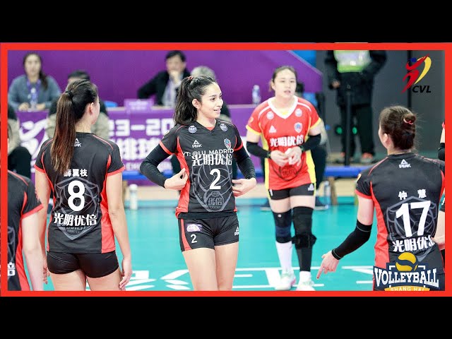 Samantha Bricio 🇲🇽 Top Scorer! | Shanghai vs Shenzhen | China Volleyball League 2023/24 | Round 10