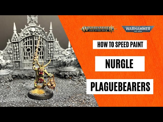 How to Speed Paint Nurgle Plaguebearers!