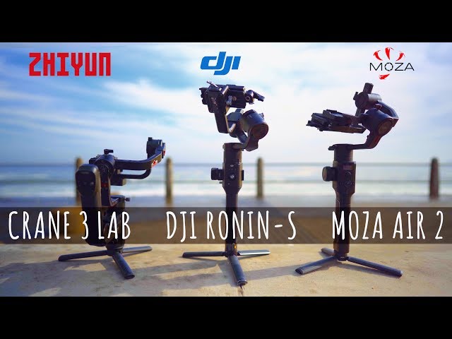DJI RONIN-S vs MOZA AIR 2 vs CRANE 3 LAB - The Ultimate Gimbal Showdown