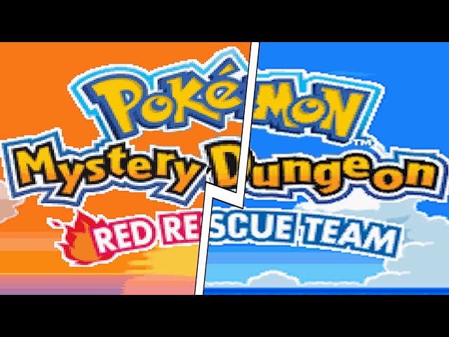 Pokemon Mystery Dungeon - Blue/Red/DX Rescue Team Comparison (GBA vs DS vs Switch)