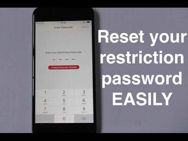 How to reset restrictions password on iOS 11 10 9 and earlier WORKING!