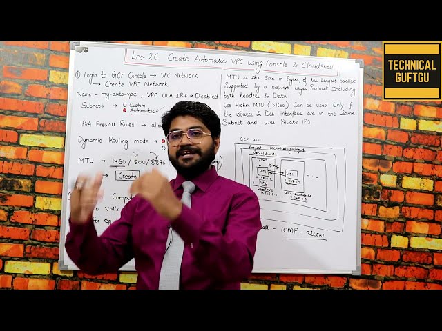 Creating Automatic Mode VPC using Console & Cloudshell-Hindi/Urdu | Lec-26 | Google Cloud VPC | GCP
