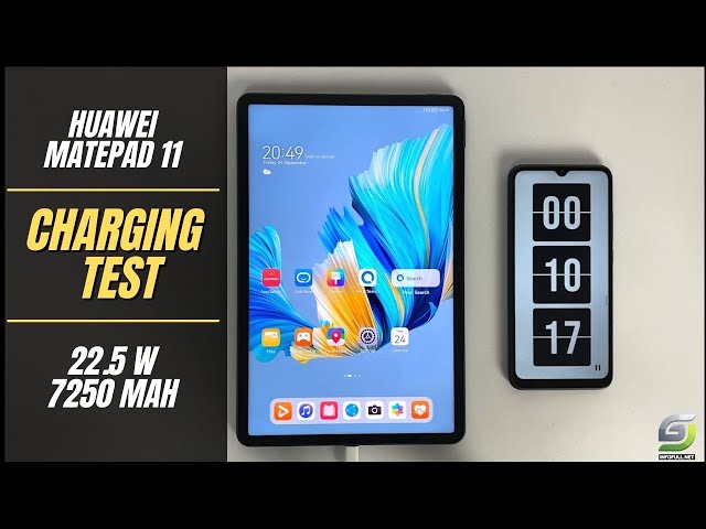 Huawei Matepad 11 Battery Charging test 0% to 100% | 22.5W fast charger 7250 mAh