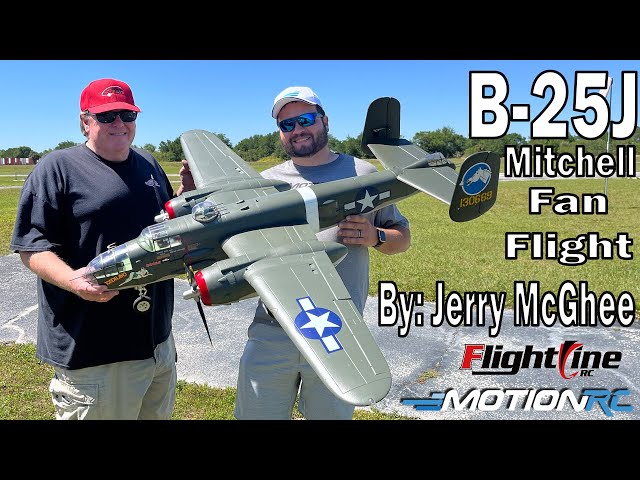 Flightline B-25J Mitchell Flown By Jerry McGhee | Fan Flight | Motion RC