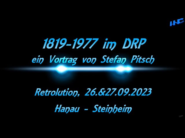 Vortrag - Zeitleiste im DRP - Stefan Pitsch - HomeCon^2 RETROLUTION - Hanau 2023