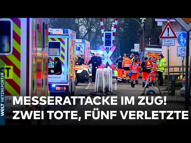 ZUG ZWISCHEN KIEL UND HAMBURG: Mann geht mit Messer auf Fahrgäste los! Zwei Tote und fünf Verletzte