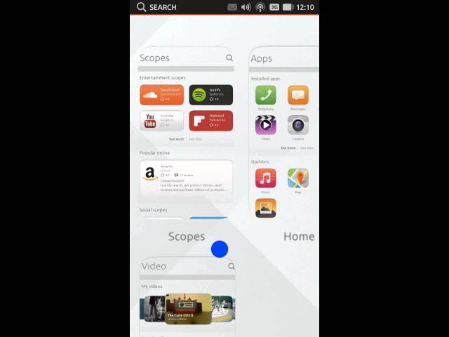 Ubuntu for phones - app design - Dash bottom edge