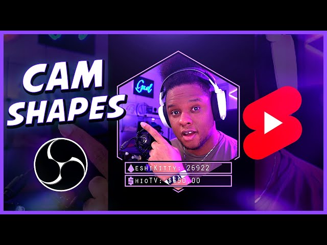 BEST Webcam shapes/Overlays - OBS STUDIO Twitch YouTube Streaming Tutorial