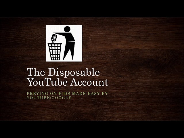 The Disposable YouTube Account