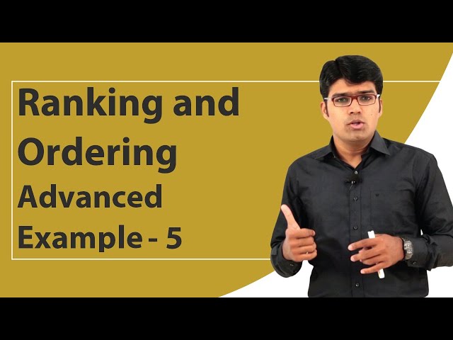 Ranking and Ordering | Advanced Example - 5 | TalentSprint