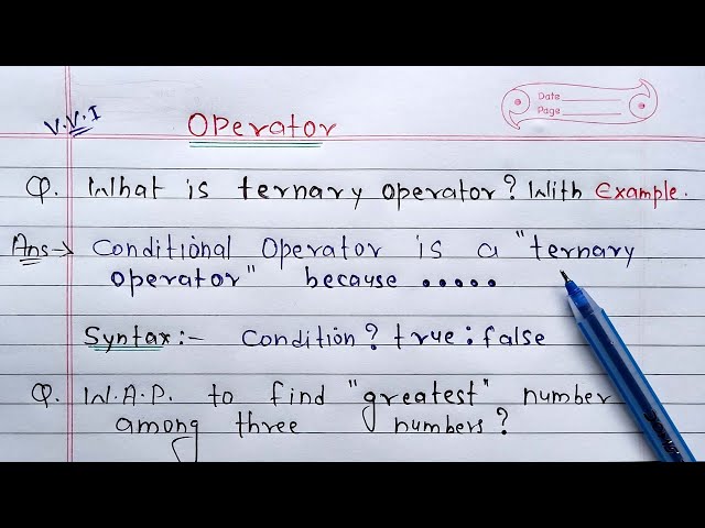 Ternary Operator in C Language | Find Greatest Among Three Numbers in C