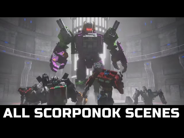 Transformers War For Cybertron Earthrise(2021) All Scorponok Scenes HD