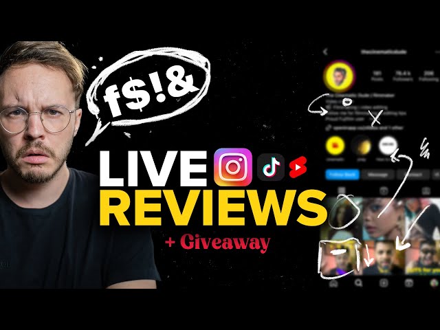 Why You WON'T Get Instagram Followers (Super Harsh Live Review)
