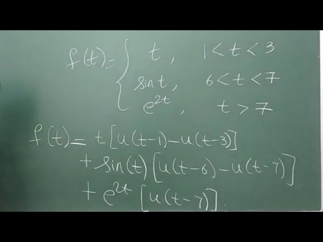 Session 13: Unit Step function examples and how to express a function in terms of unit step function