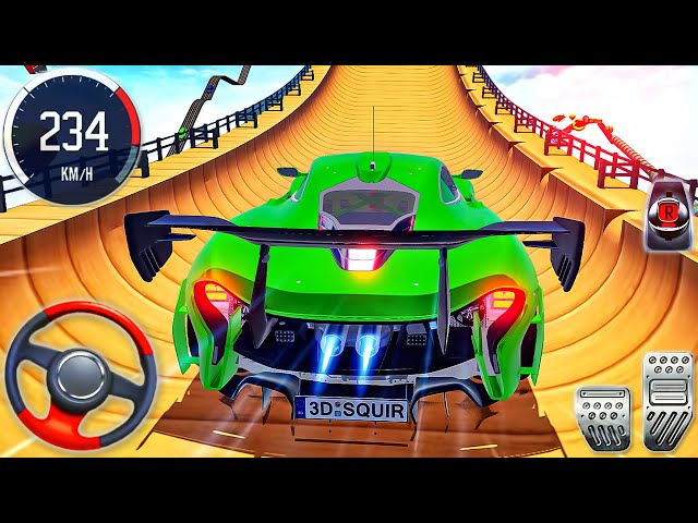 Mega Ramps GT Car Stunt Races 3D - Impossible Sport Car Racing Simulator 2023 - Android GamePlay