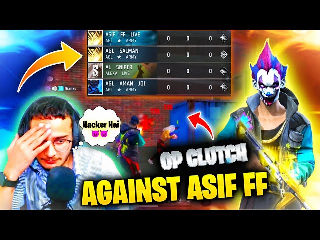 ASIF FF ANGRY ON ME😂 OP HEADSHOT 😱 CLUTCH🔥🔥 || CS-RANKED MATCHING WITH @asifgamerlive #mdgamer