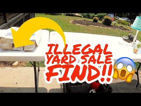I Found Illegal Goods at this YARD SALE!!