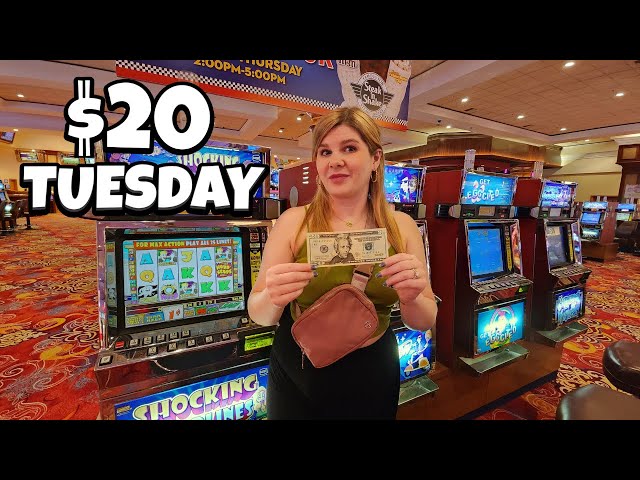 How Long Will $20 Last in Old School Slot Machines in Las Vegas?!