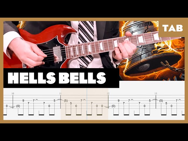 AC/DC - Hells Bells - Guitar Tab | Lesson | Cover | Tutorial