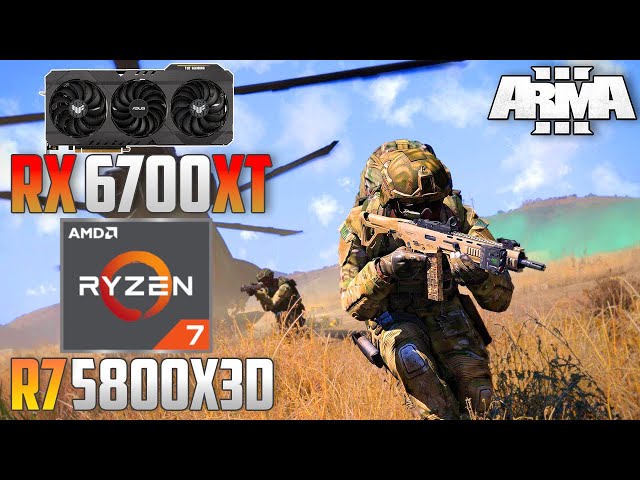 Arma 3 : RX 6700 XT + R7 5800X3D | 4K - 1440p - 1080p | Ultra & Low