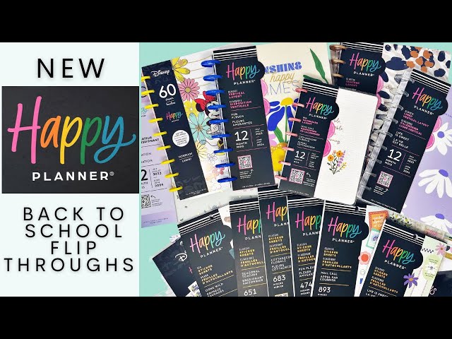 NEW HAPPY PLANNER BACK TO SCHOOL UNBOXING AND FLIP THROUGHS