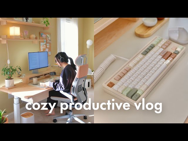 Cozy Productive Vlog | Designing My Own Keycap Set, 3D Printing Startup, Daily Life