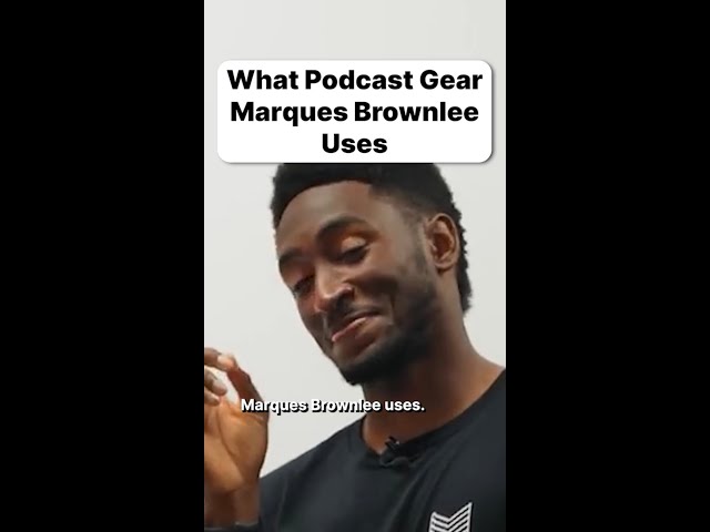 What Podcast Gear Marques Brownlee Uses for The Waveform Podcast #shorts