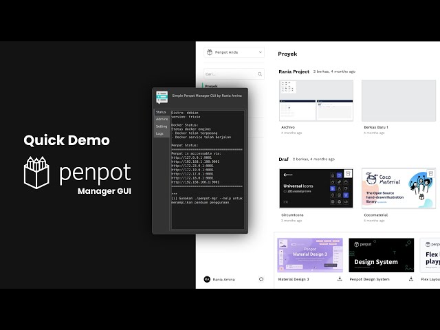 Penpot Manager GUI - Run Penpot Easily on Your Local