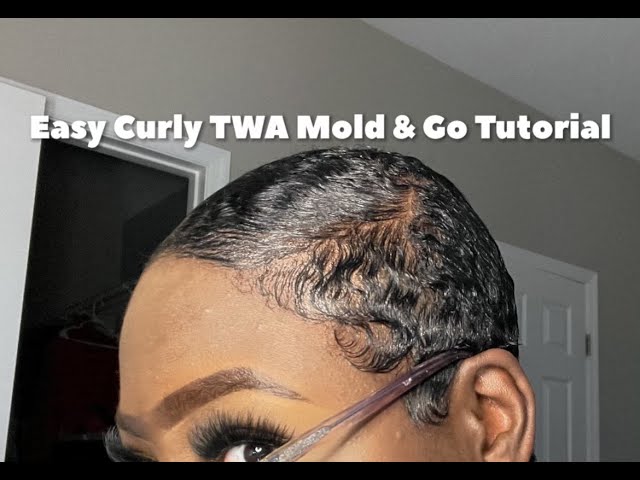 Super Easy Slick Down Tutorial for Curly(3c/4a)TWA! Beginner Friendly!