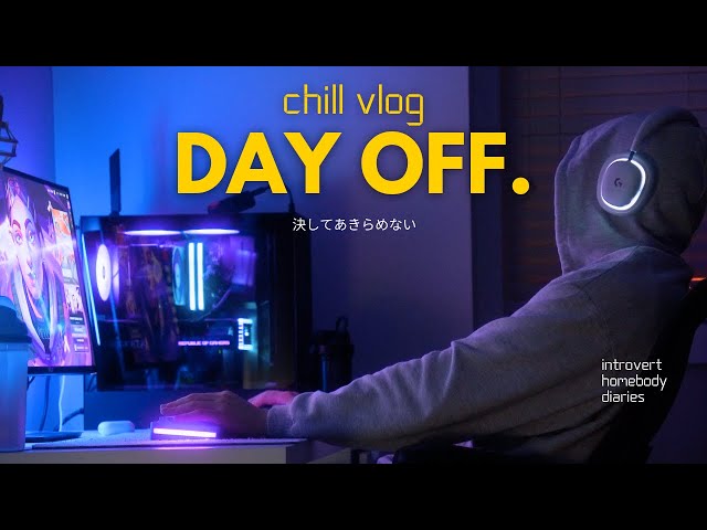 Gaming vlog | 👾🎮  Chill Day off routine as an introvert homebody