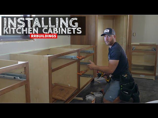Barndominium Build: Installing Kitchen Cabinets #cabinet #install